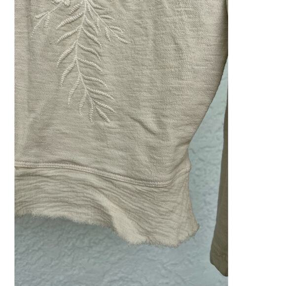 NWT Anthropology by Caite Jonna Top - Size Small Oatmeal Color - Picture 5 of 10
